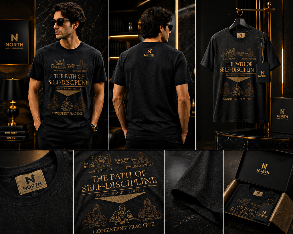 North The Path of Self-Discipline Oversized T-Shirt