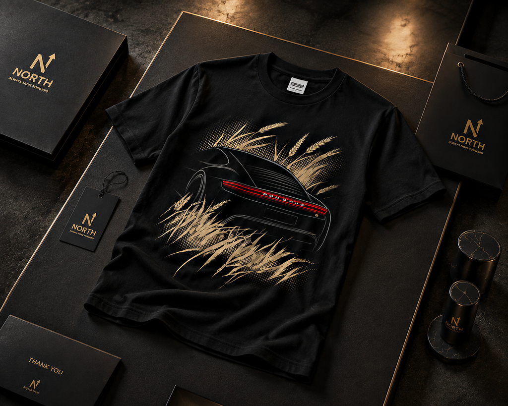 North Porsche Graphic Oversized T-Shirt