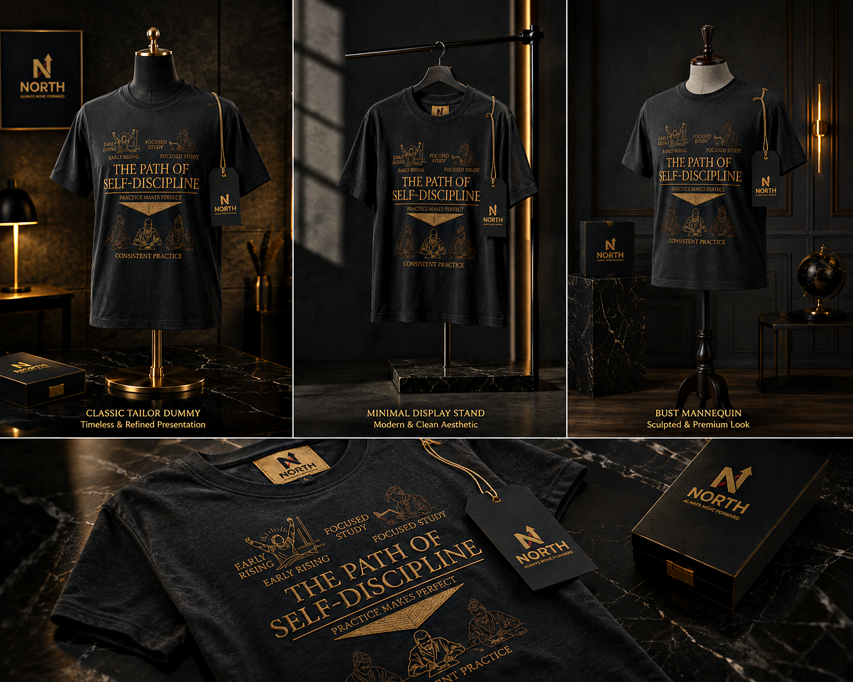 North The Path of Self-Discipline Oversized T-Shirt